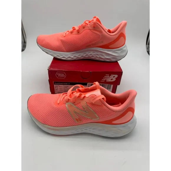 New Balance Fresh Foam Arishi v4 Running Shoes Cushioned Coral Orange 9.5