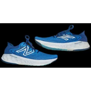 New Balance Fresh Foam Running Shoes Athletic Blue White Comfort Training