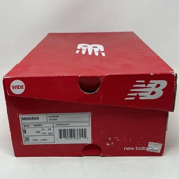 NEW BALANCE M880BK8 - RUNNING SHOES - MEN'S - BLACK WIDE