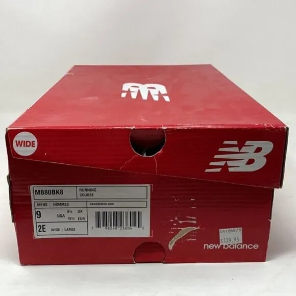NEW BALANCE M880BK8 - RUNNING SHOES - MEN'S - BLACK WIDE