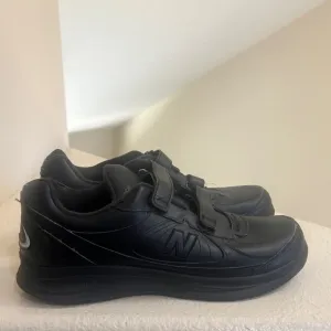 New Balance Mens 577 Walking‎ Shoes Black MW577VK Hook And Loop Low Top 12