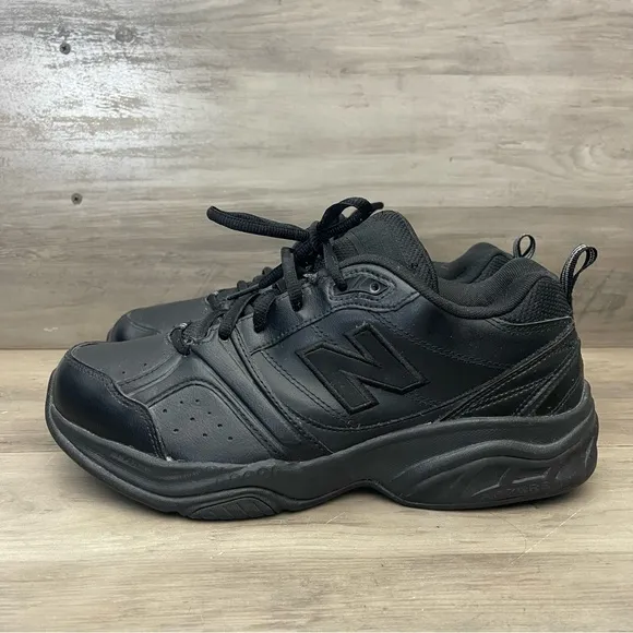 New Balance Mens 9 Black Lace Up Cross Trainer Sneakers Comfort Tennis Shoes