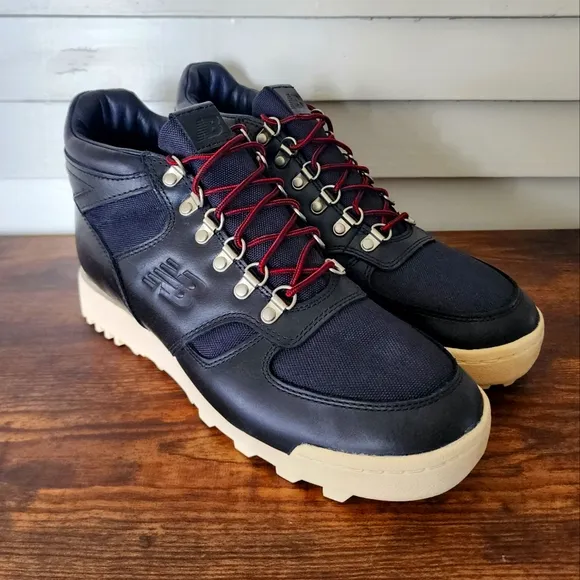 New Balance Rainier Hiking Boots Size 10 Black Leather