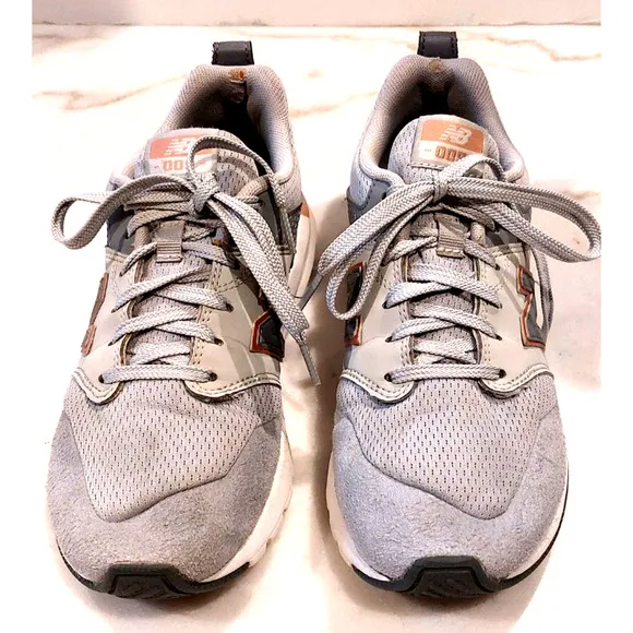 New Balance Women's 009 Running Shoes Size 7.5B Gray Pink White Low Top WS009SA1