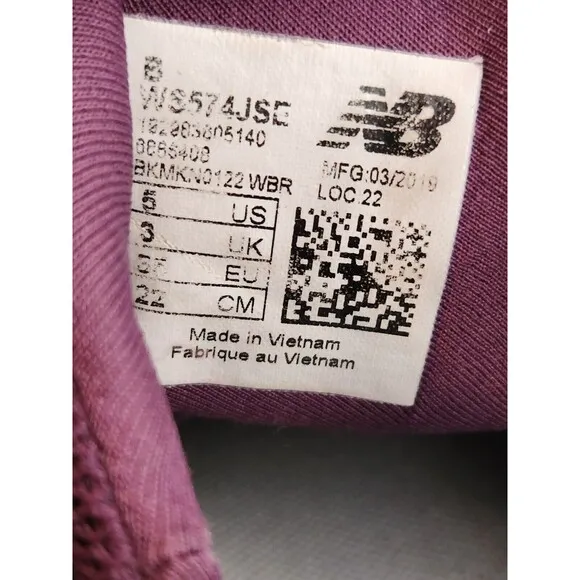 New Balance Women's 574 Sport 2.0 WS574JSE Size 5 Running Shoes Sneakers