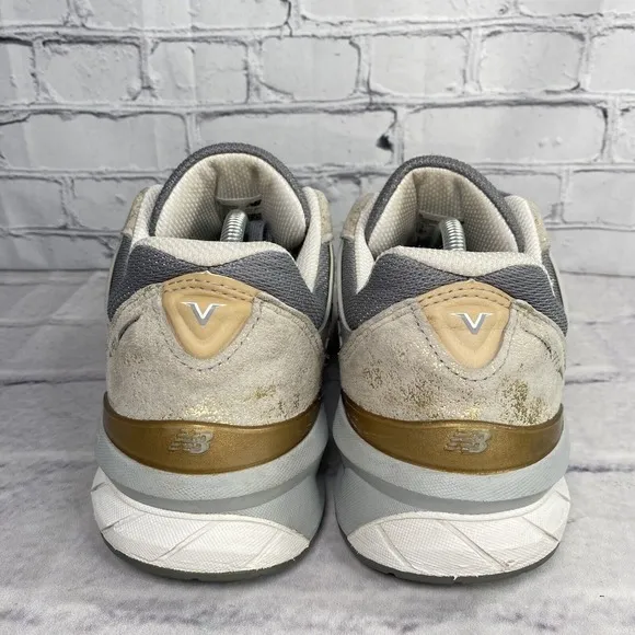 New Balance Women's 990v5 Size‎ 13 Made In USA Moonbeam Silver W990MB5 RARE