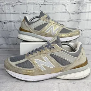 New Balance Women's 990v5 Size‎ 13 Made In USA Moonbeam Silver W990MB5 RARE