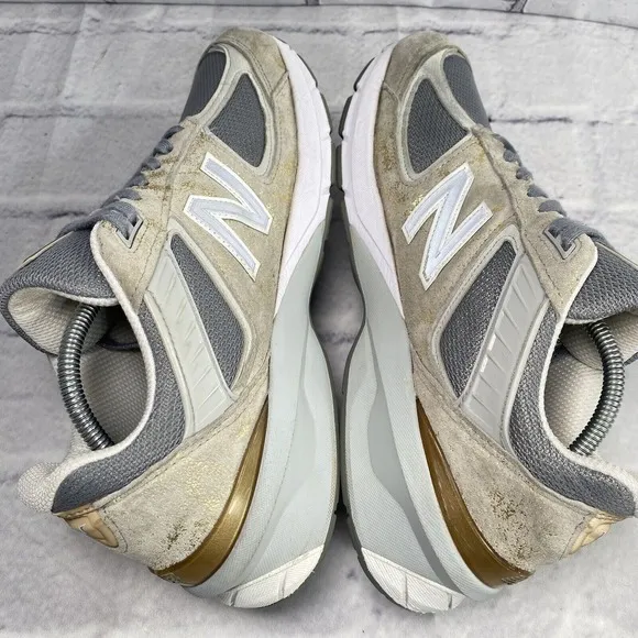 New Balance Women's 990v5 Size‎ 13 Made In USA Moonbeam Silver W990MB5 RARE
