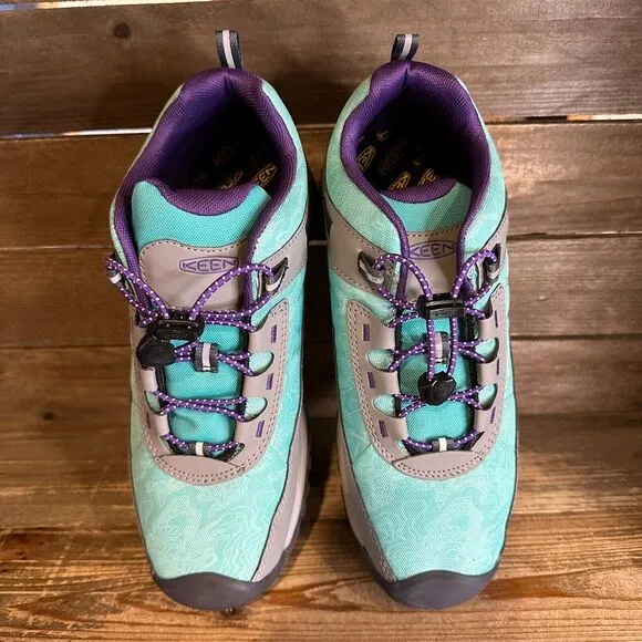 New‎ Big Kids Keen Targhee Sport Teal Athletic Hiking Shoes Sneakers Size 6 Y