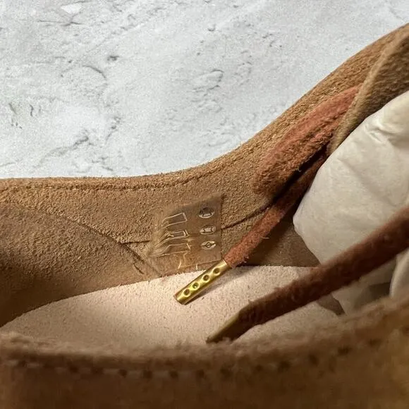 NEW Birkenstock ARRAN Sand Suede Sneakers SIZE 36 US 5 Regular Leather Shoes NIB