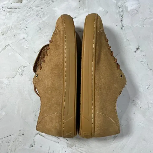 NEW Birkenstock ARRAN Sand Suede Sneakers SIZE 36 US 5 Regular Leather Shoes NIB