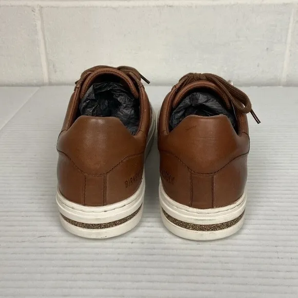 NEW Birkenstock Bend Low Natural Leather Sneaker EU38 Cognac Narrow Fit‎ 1026206