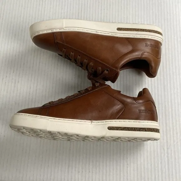 NEW Birkenstock Bend Low Natural Leather Sneaker EU38 Cognac Narrow Fit‎ 1026206