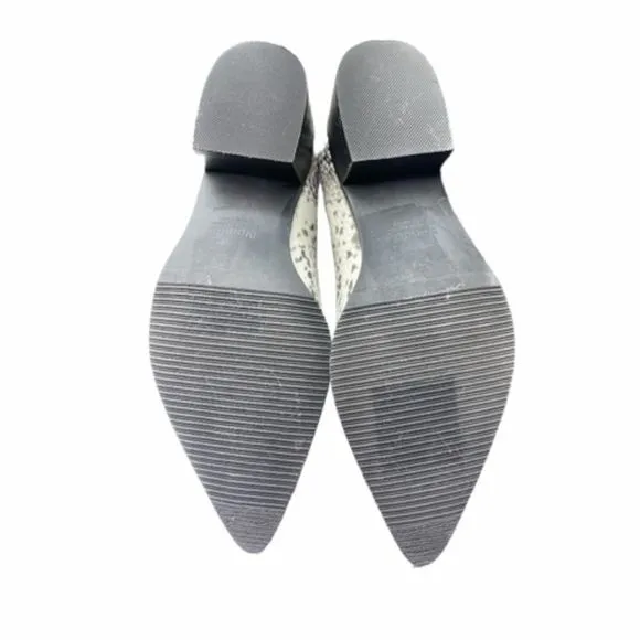 NEW BLONDO waterproof snakeskin print women’s ankle booties, size 7M