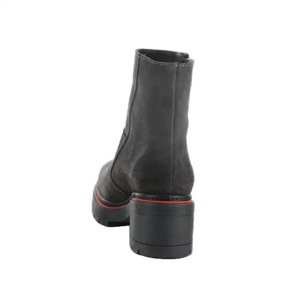 NEW BOS. &amp; CO. women's zap zip up ankle boots in grey