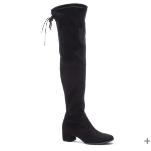 New Chinese Laundry Mystical Black Over-The-Knee Boots Black Faux Suede 8.5