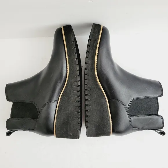 New COLE HAAN ZeroGrand City Wedge Ankle Boots Waterproof, Size 8,5