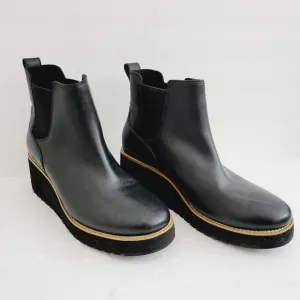 New COLE HAAN ZeroGrand City Wedge Ankle Boots Waterproof, Size 8,5