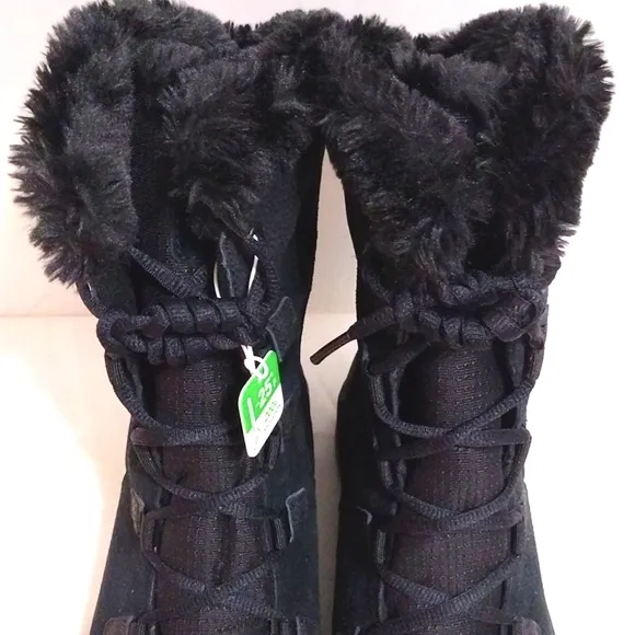 NEW Columbia Women's Lace Up Ice Maiden II Faux Fur Trim Winter Ski Boots US 9.5