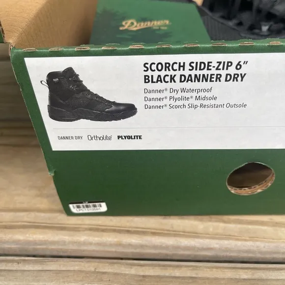 NEW Danner Men's Scorch Side-Zip 6&quot; Waterproof Work Boots size 7