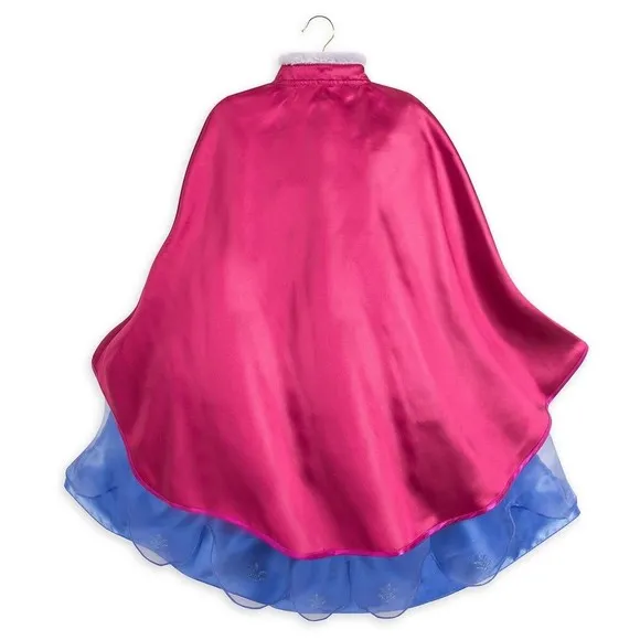 New Disney Store Frozen Princess Anna Halloween Costume Dress Cape 9/10