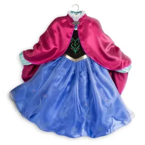 New Disney Store Frozen Princess Anna Halloween Costume Dress Cape 9/10