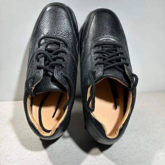 NEW Dr. Comfort 1010 Patty Black Leather Lace Up Walking Shoes Women's 8,5W