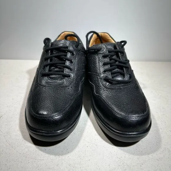 NEW Dr. Comfort 1010 Patty Black Leather Lace Up Walking Shoes Women's 8,5W