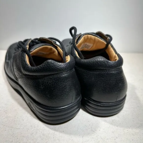 NEW Dr. Comfort 1010 Patty Black Leather Lace Up Walking Shoes Women's 8,5W