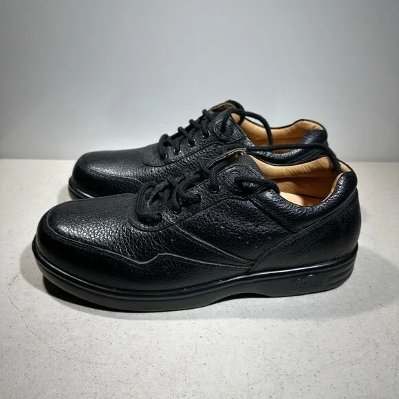 NEW Dr. Comfort 1010 Patty Black Leather Lace Up Walking Shoes Women's 8,5W