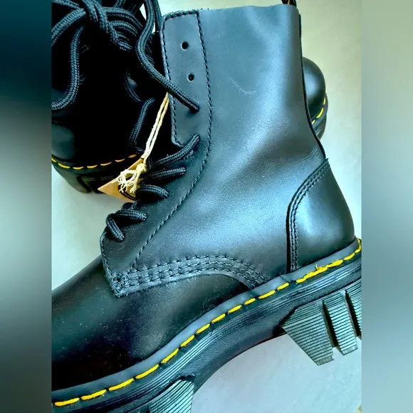 NEW dr Doc martens AUDRICK NAPPA LEATHER PLATFORM ANKLE BOOTS