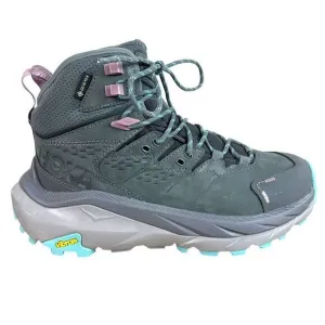 NEW Hoka Womens Kaha 2 Mid GTX Goretex Hiking Boots 7.5B Castlerock Gray Cushion
