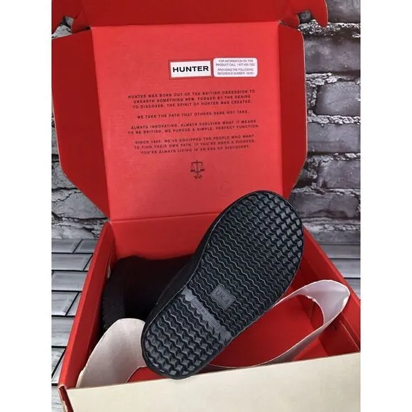 New! Hunter Kid's Black Original First Classic Rain Boots Toddler Sz 5M US/21EU