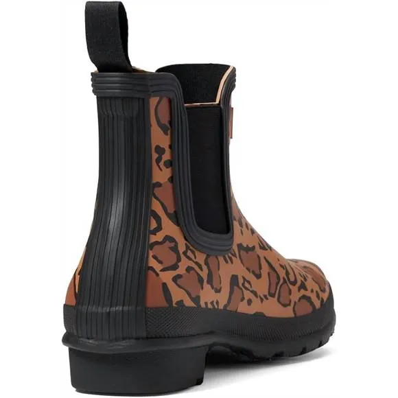 NEW HUNTER women's original chelsea rain boots in leopard
