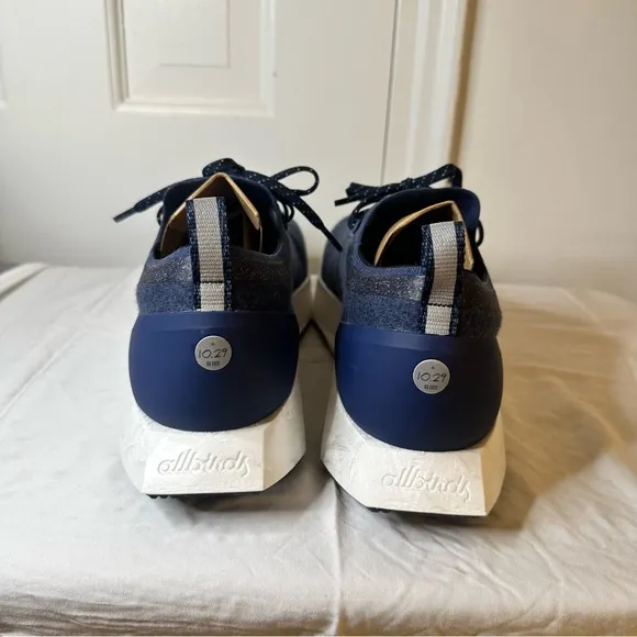 New In Box Allbirds Mens Wool Flyer Mizzle Hazy Indigo (Blizzard) Sneakers 13.5