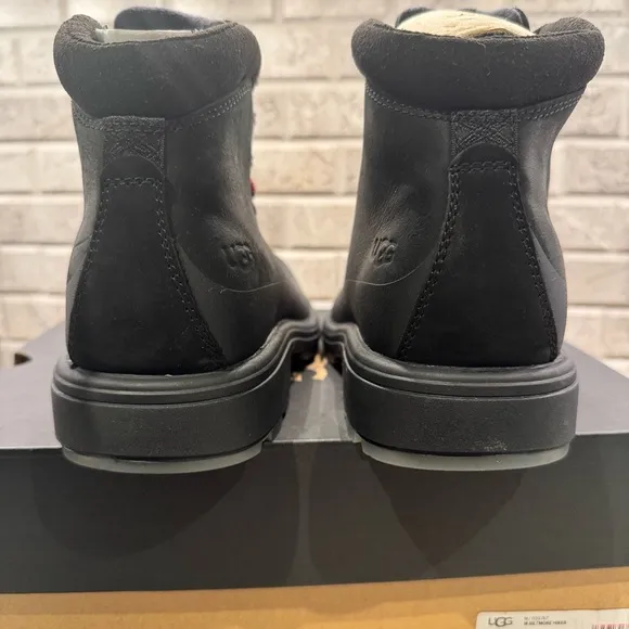 NEW IN BOX ⭐️UGG Biltmore Hiker BOOTS, Black Waterproof Leather, Mens 8