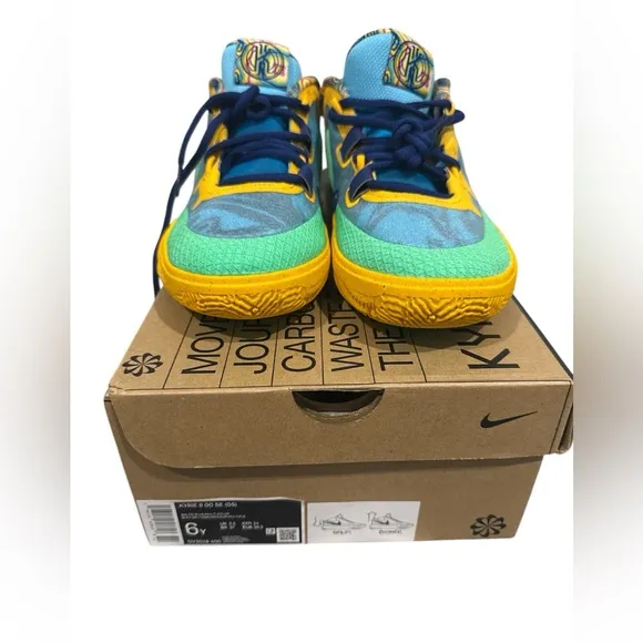 NEW in Box Youth size 6 Nike Kyrie 8 GO SE Baltic Blue Multicolor Sneakers