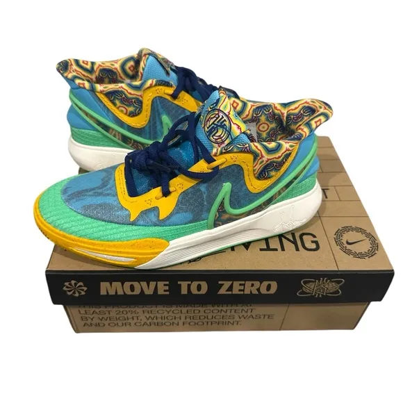 NEW in Box Youth size 6 Nike Kyrie 8 GO SE Baltic Blue Multicolor Sneakers