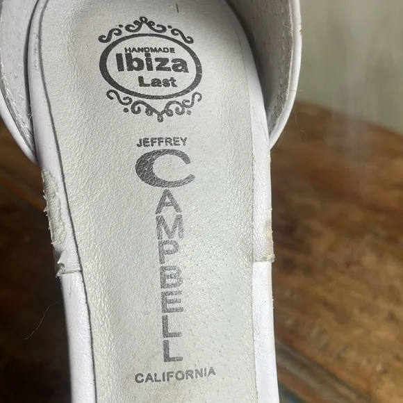 NEW Jeffrey Campbell Faux Fur Cookie White High Heels Shoes Size 6