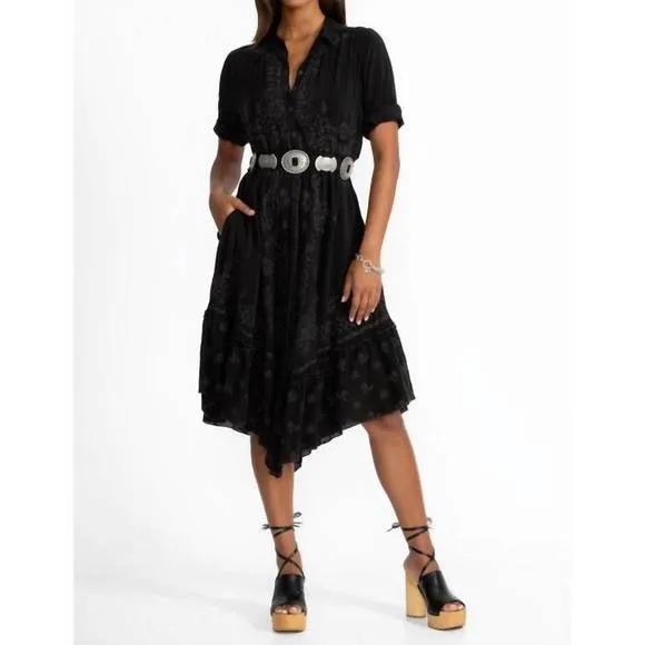 NEW JOHNNY WAS vipiana dress in black