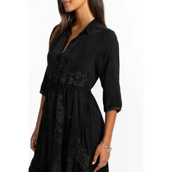 NEW JOHNNY WAS vipiana dress in black