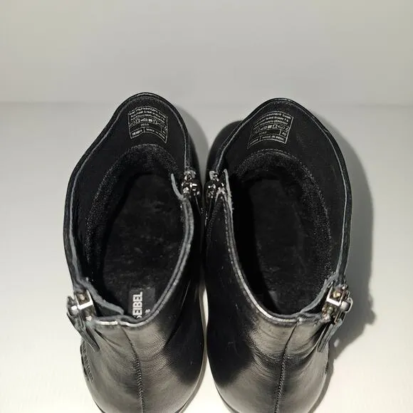 NEW Josef Seibel Naly 61 Ankle Bootie Slouch Black Leather EU Size 40