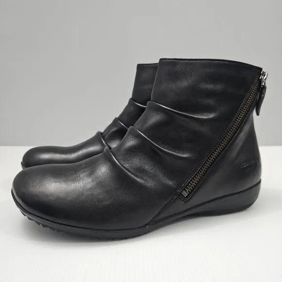 NEW Josef Seibel Naly 61 Ankle Bootie Slouch Black Leather EU Size 40