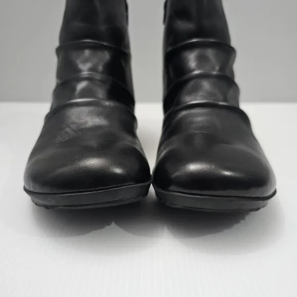 NEW Josef Seibel Naly 61 Ankle Bootie Slouch Black Leather EU Size 40