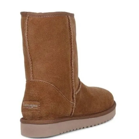 New Koolaburra UGG Women's Koola Slim Short brown chestnut Boots shoes 7