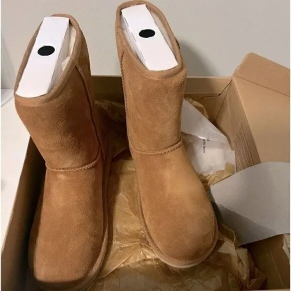 New Koolaburra UGG Women's Koola Slim Short brown chestnut Boots shoes 7
