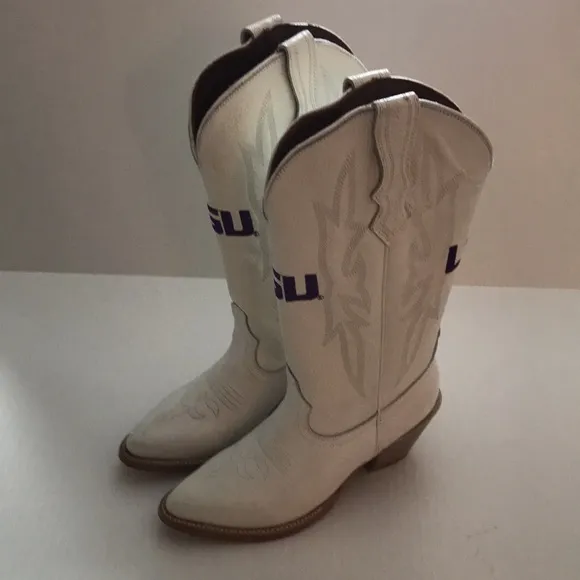 NEW LEIGHTON LSU Cowboy Boots.