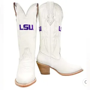 NEW LEIGHTON LSU Cowboy Boots.
