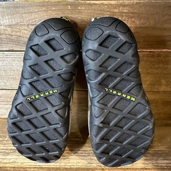 New Little Kids Merrell Jungle Moc Gray Leather Comfort Shoes Sneakers Size 11 C