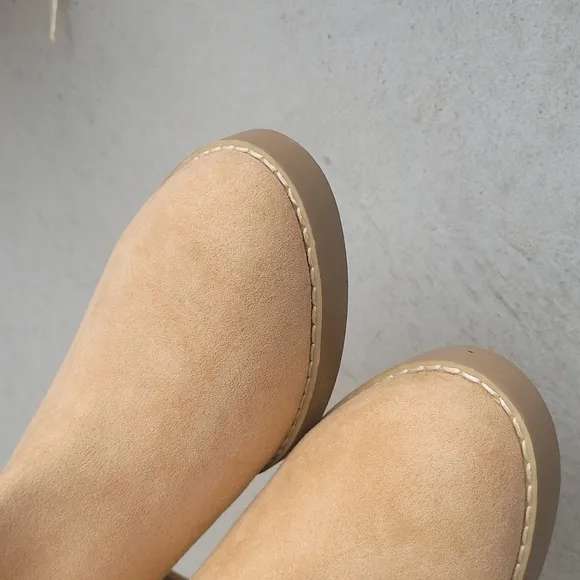 NEW! LOFT Faux Suede High Ankle Boots 10.
